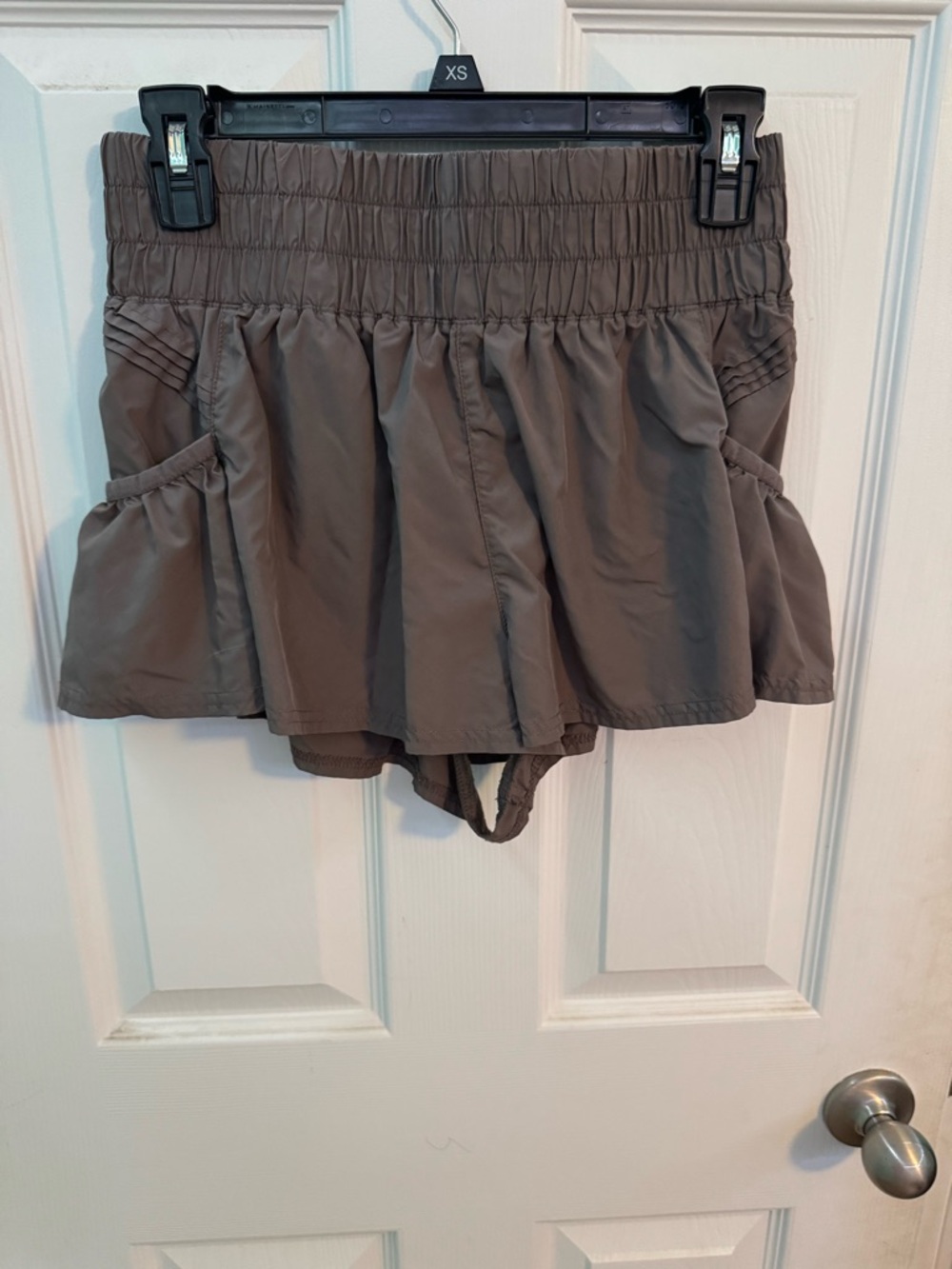 FP Movement brown-ish beige get your flirt on shorts